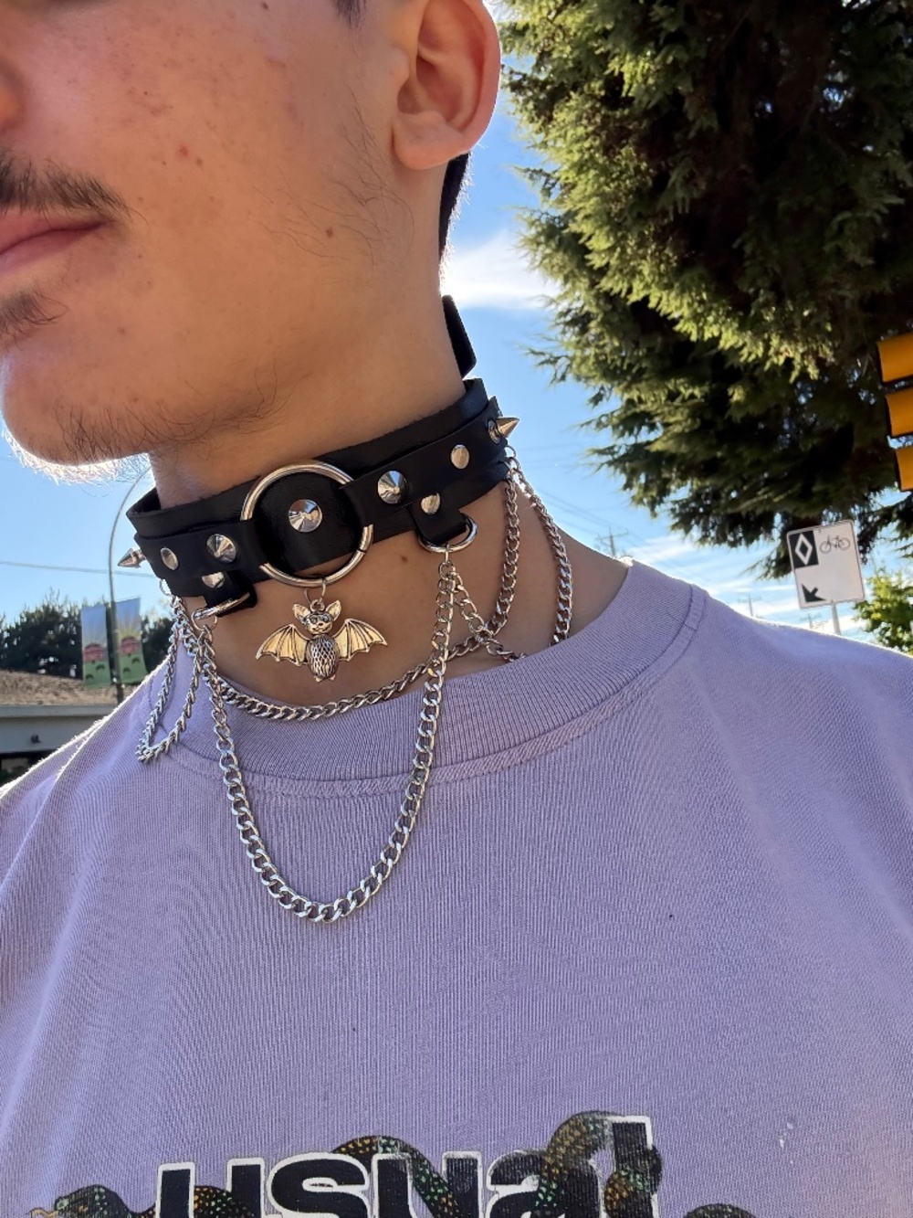 black choker